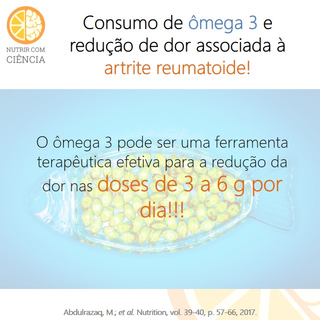 Ômega 3 e artrite reumatoide