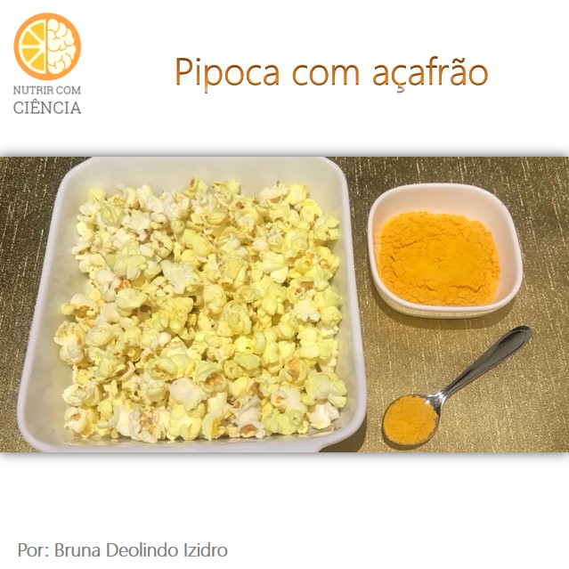 Pipoca com açafrão