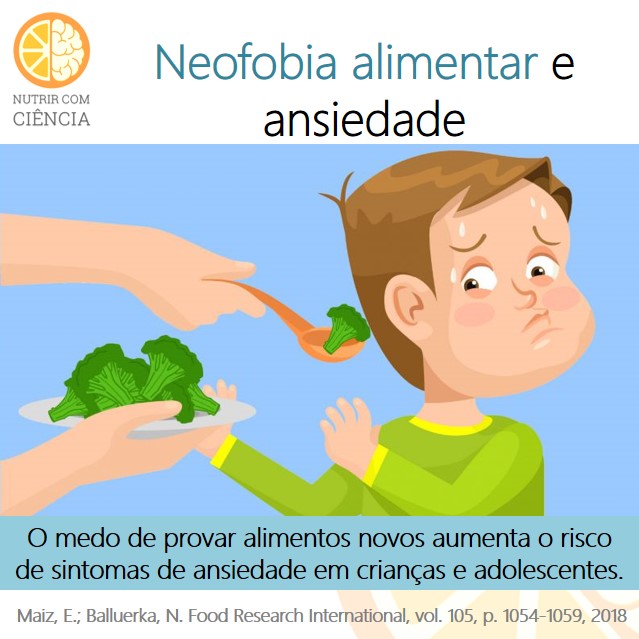 Neofobia alimentar e ansiedade