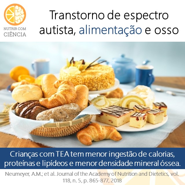 Autista, alimentação e osso