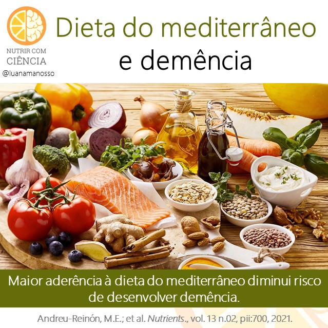 Dieta do mediterrâneo e demência