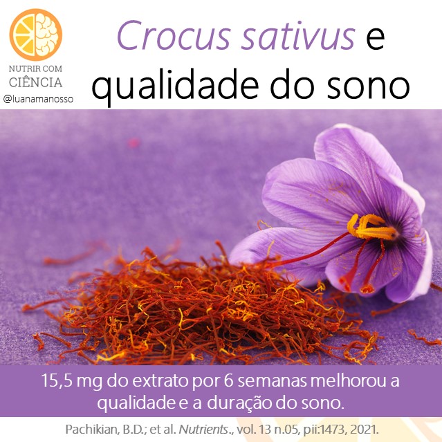 Crocus sativus e sono