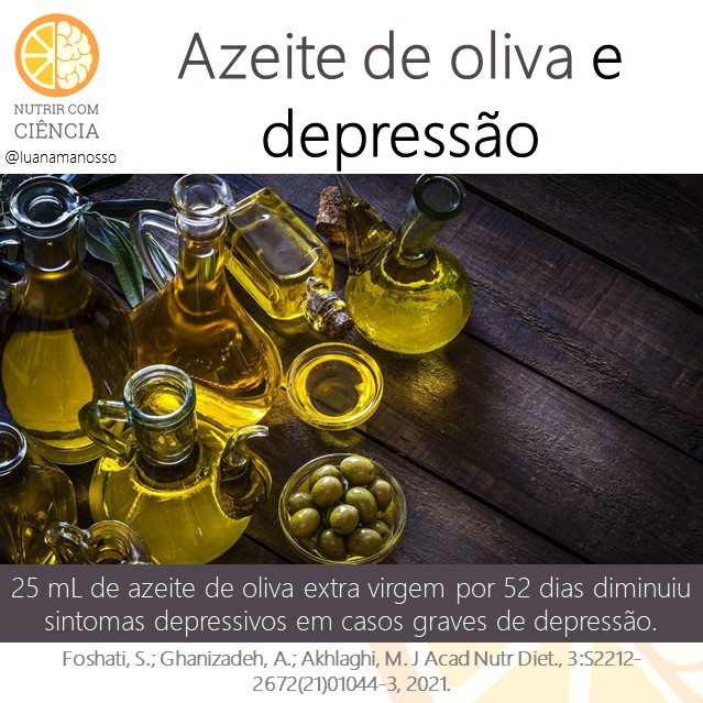 Azeite de oliva e depressão