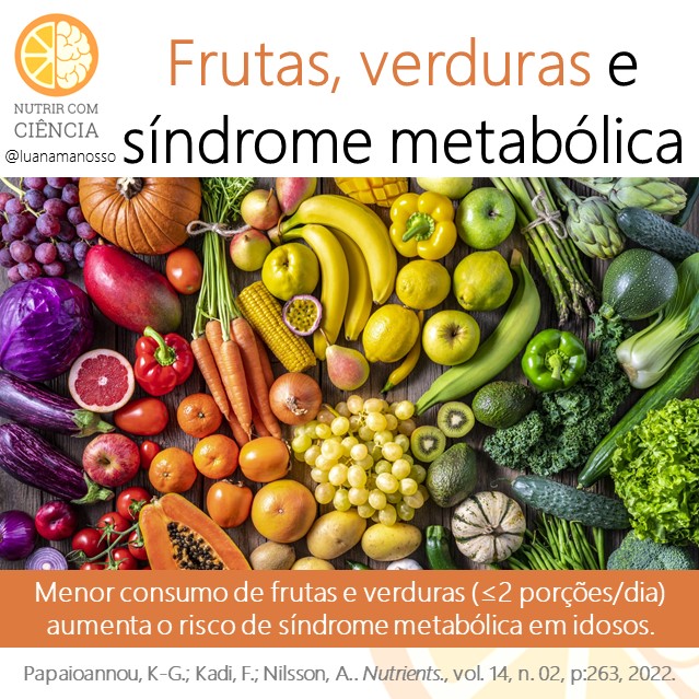 Frutas, vegetais e síndrome metabólica