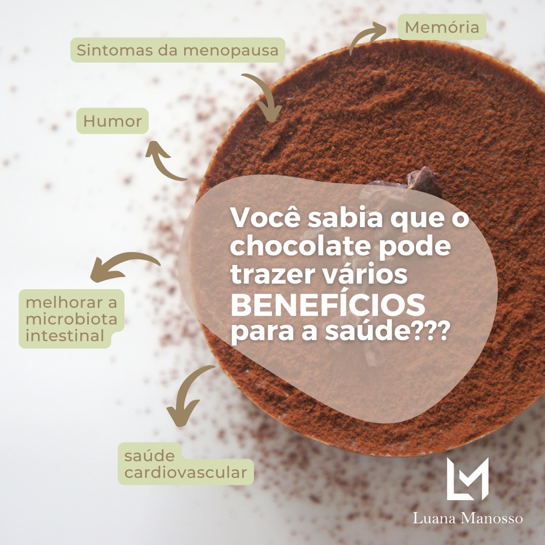 Você sabia que o chocolate pode trazer vários benefícios para a saúde???