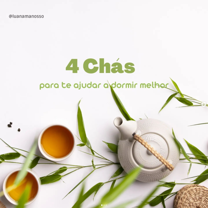 4 chás para dormir melhor